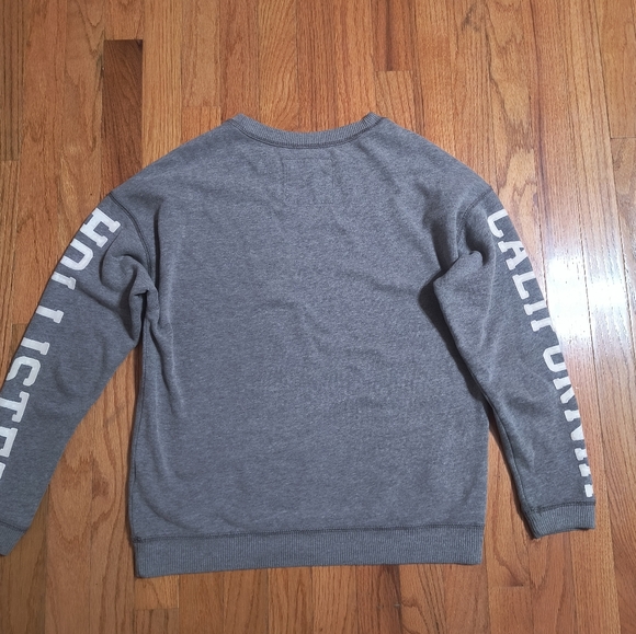 Hollister gray relaxed fit oversized sweatshirt, women's xxs - Picture 6 of 9